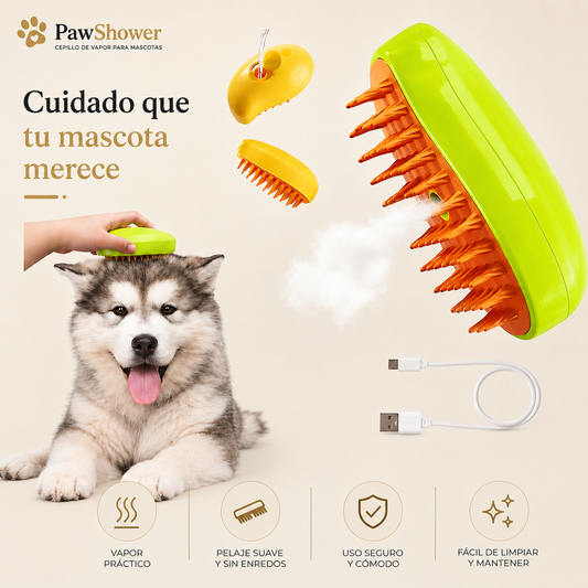 PawShower - Cepillo de vapor para mascota - Upsell