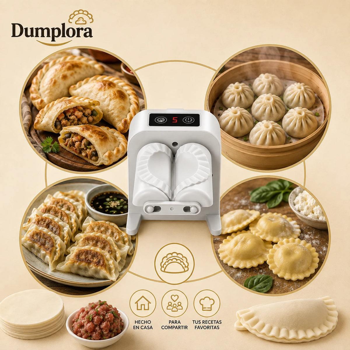Dumplora - Prepara y sella con más facilidad