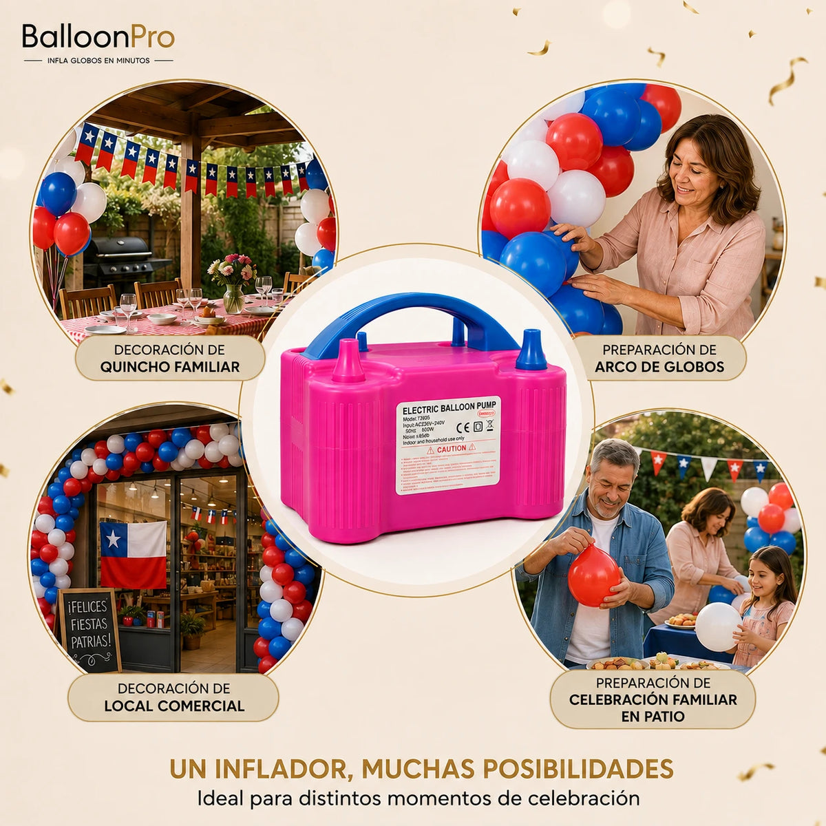 BalloonPro - Infla globos en minutos en estas Fiestas Patrias!
