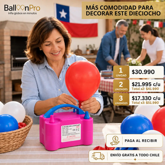BalloonPro - Infla globos en minutos en estas Fiestas Patrias!